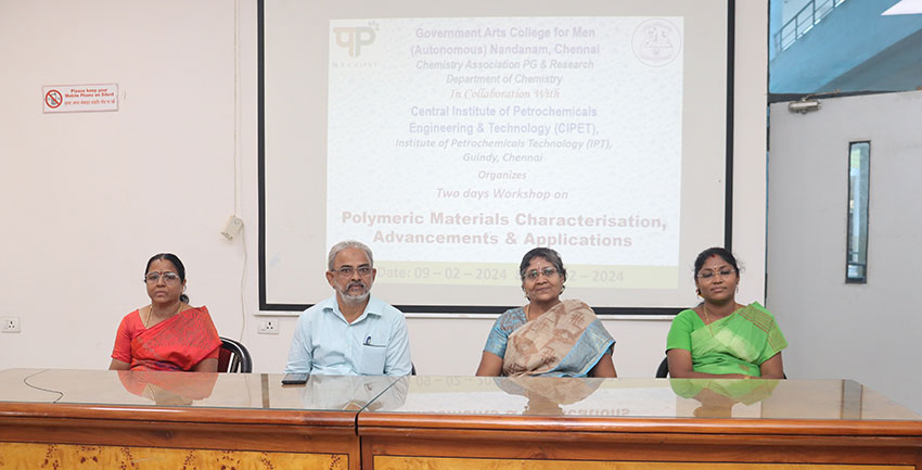 Two Day Workshop in association with Govt. Arts College for Men (Autonomous), Nandanam, Chennai