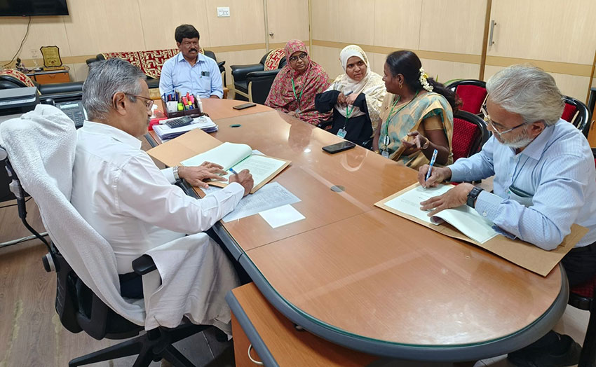 Memorandum of Understanding was signed with Justice Basheer Ahmed Sayeed College for Women (Autonomous), Chennai